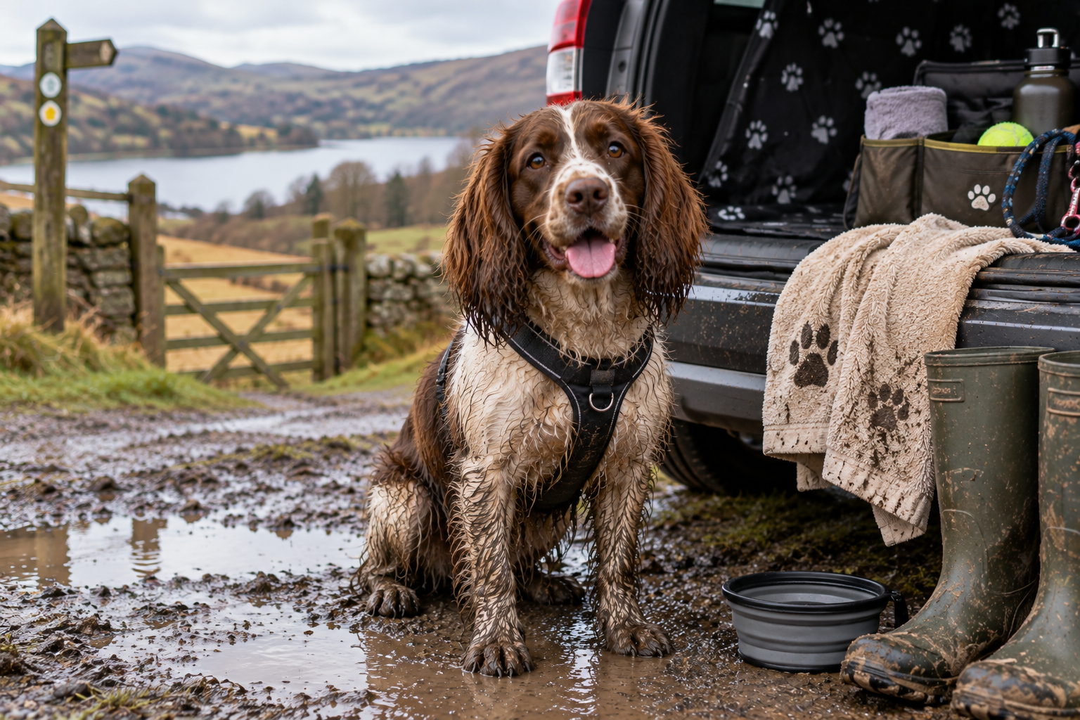How to Handle Muddy Dog Walks: Leads, Harnesses and Clean-Up Tips